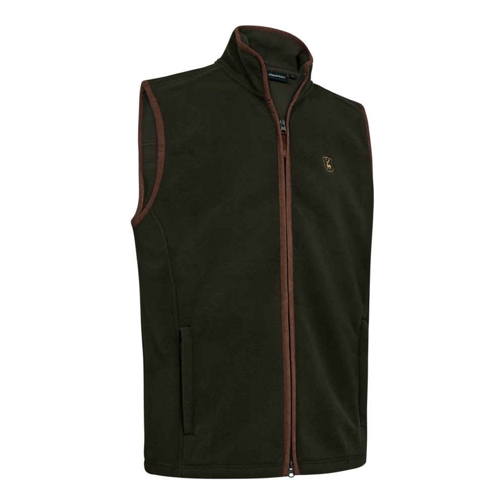 Cumbria Fleece Vest - Forest Ember